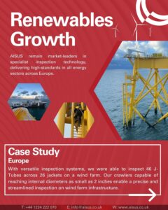AISUS Remote Inspection Systems assessing Offshore Wind Farms