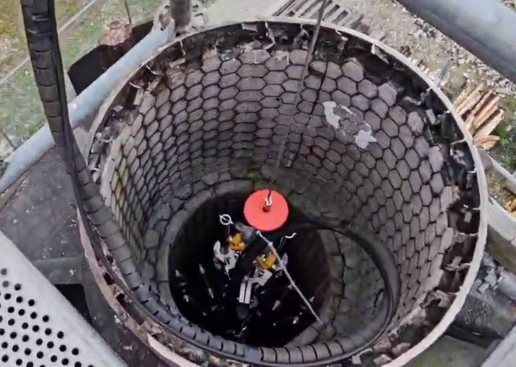 Cyclone Inpsection Visual Inspection - Cyclone Refractory Lining